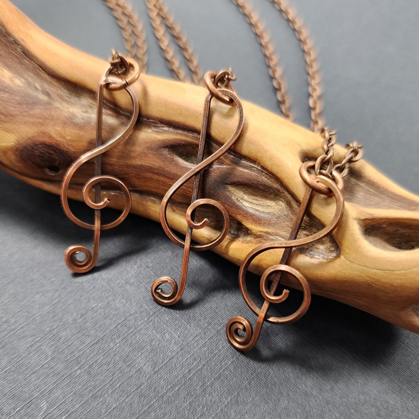 Simple Copper Music Note Pendant